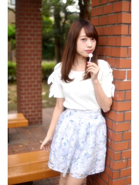 アンクルート(eNcroute) Aラインナチュラルブラウンしっとりストレートロング