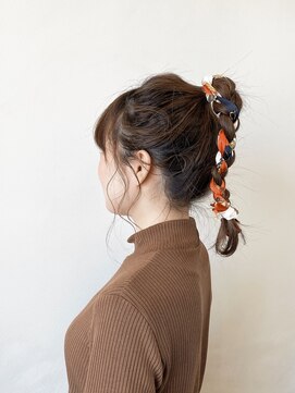 リタ ヘアメイク(Rita hair make) スカーフ アレンジ