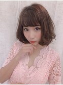【anB】ゆる巻きカッパーブラウン