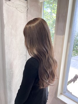 アリー 原宿 表参道(ALLY) ブリーチなし☆ミルクティーベージュ