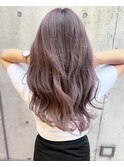 【打越】ロング×ラベンダーグレージュ