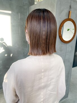 テトヘアー(teto hair) ボブ　ワンレングス　切りっぱなし　イルミナカラー