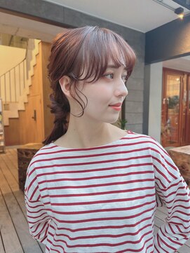 ルービック 梅田茶屋町(Rubik) ルーズローポニーアレンジ/編みおろし