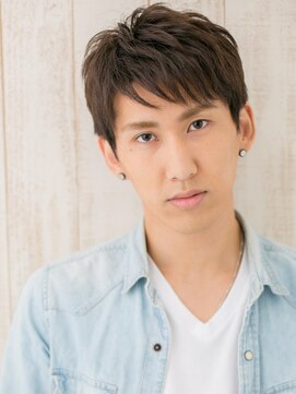 メンズヘア ビーセカンド 草加店(MENS HAIR B-2) 清潔感あふれるマットブラウンのタフ束感モテショートT草加