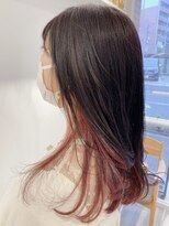 アース 川崎店(HAIR&MAKE EARTH) インナーカラー×レッドブラウン