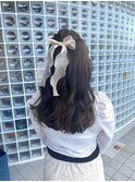 ハーフアップアレンジ♪