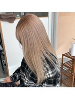 ラル(Lull)&nbsp;【ラテベージュ×髪質改善】ケアブリーチ/ハイトーン/シナジー