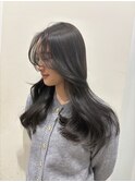 透明感グレージュカラー