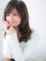 スペース 海浜幕張(spes) 海浜幕張/髪質改善/斜めバング×ミルクティーアッシュ!セミディe