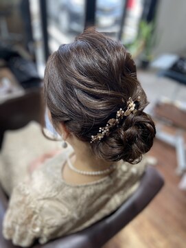 スタジオフェリース 結婚式ヘアセット