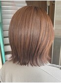 艶感カラー×アプリコットブラウン