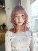 コーラルミルクティー/ピンクミルクティー/顔まわりレイヤー