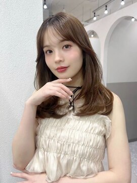 ジーナ 川崎(Zina) 髪質改善＊ワンレンワンカールミディ＊美髪【Zina川崎】