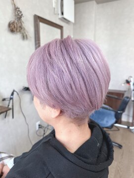 アルレン(Allen) 刈り上げベリーショート【骨格補正/ペールピンク/宇都宮美容室】