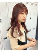 ミルクティーベージュダブルカラーケアブリーチインナーカラー