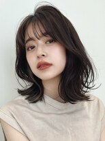 ノイカーム(noi Calm) 顔周りレイヤーカットくびれヘアミルクティーベージュカラー