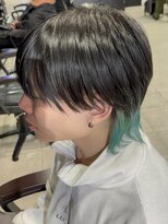 アウル 心斎橋(owl)&nbsp;ラウンドマッシュウルフ/マッシュウルフ/インナーカラー/men's