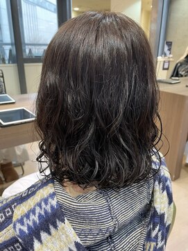 ヘアサロン アウラ(hair salon aura) 盛岡駅レディースパーマショートパーマコテ巻き風パーマ30代40代