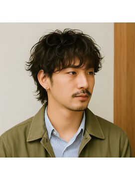 スープレックス ヘアーデザイン(SOUPREX HAIR DESIGN) サイド刈り上げウルフ無造作パーマ 20代 30代 40代 50代 60代
