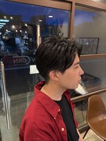 イエローコーン 金沢文庫店(YELLOW CORN)&nbsp;センターパート/ニュアンスパーマ/韓国ヘア/メンズヘア