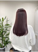 【田中結花】ボルドーカラー