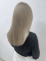 トレヘアー 京都 烏丸(tRe hair)&nbsp;ハイトーン/ミルクティーベージュ/透明感カラー/艶カラー