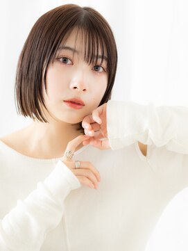 ドクターズサロン LAB 小山店 ツヤ髪ミストバング切りっぱなしミニボブm小山20代30代40代