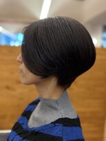 ファースト 長町店(first) 【30代40代】オリーブで透ける髪/前髪なし/ハンサムショートヘア