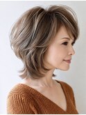 白髪ぼかし脱白髪染めウルフ40代50代60代
