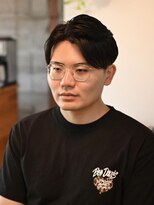 リム メンズヘア(LIM men's hair) 艶感6:4分けセンターパート【倉敷メンズカット専門店/美容院】