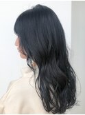 kpopアイドル風 美髪ネイビーカラー 《TARO》