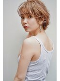 オレンジベージュ×ショート