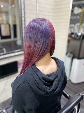 ミミック (mimic) 【派手髪】pink×purple【グラデーションカラー】