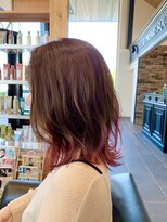 エルヘアー(el HaiR)&nbsp;ウルフスタイル ピンクグラデーション