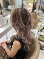 エイブルヘアー(able hair) ピンクラベンダーラテカラーのバレイヤージュ