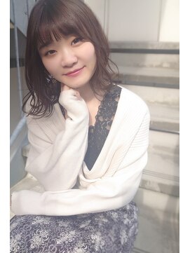 ラファンジュ ヘアー(Rohange hair) 【Rohange】抜け感カール×オリーブブラウン