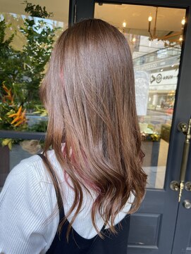 アイフィール アヴェダ 瑞江店(i feel AVEDA) インナーカラー×ピンク