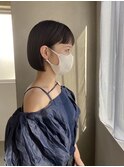 ぱつっとボブ/縮毛矯正/ぷつっとカット［南青山］