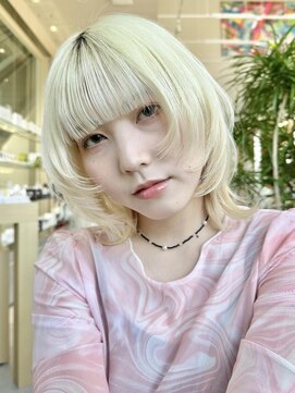 ミンクス 青山店(MINX) 顔まわりレイヤーウルフ！