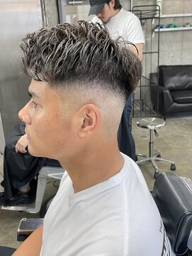 ロンド ローガン 名駅(Lond LOGAN) 【パーマ職人Ryu】フェードショートハーパー名古屋メンズパーマ