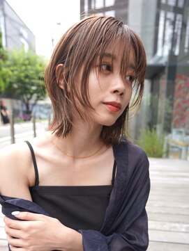 ニコ トウキョウ 渋谷(nico TOKYO) ミディアムレイヤーカットボブウルフ/10代20代/インナーカラー