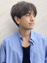 フレームプラス なんば駅前店(FRAME+) 大人男性のシースルーマッシュ