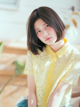 モッズヘア 越谷(mod's hair) 切りっぱなし丸みボブ前下がりヘルシースタイルtk3越谷