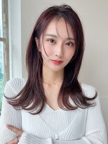 パシフィックダズールコパン(Pacific Dazzle copain)&nbsp;★小顔前髪ワンカールくびレイヤーカット黒髪ストレート