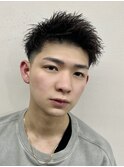 ツーブロスパイキーショート