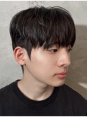 韓国シースルーマッシュカルマパーマダウンパーマフェザーパーマ