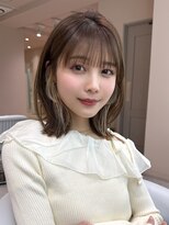 サンド ミュウ 横浜店(sand mieu) ボブディオリーブベージュ髪質改善縮毛矯正フェイスレイヤー