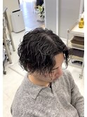 波巻きパーマ