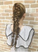 大人ガーリー/フィッシュボーン/玉ねぎヘア/シニヨン/結婚式