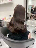 ベレーザシェルト(Beleza scelto)&nbsp;13891暗髪ダブルカラー＆ブリーチなしレイヤーオリーブカラー